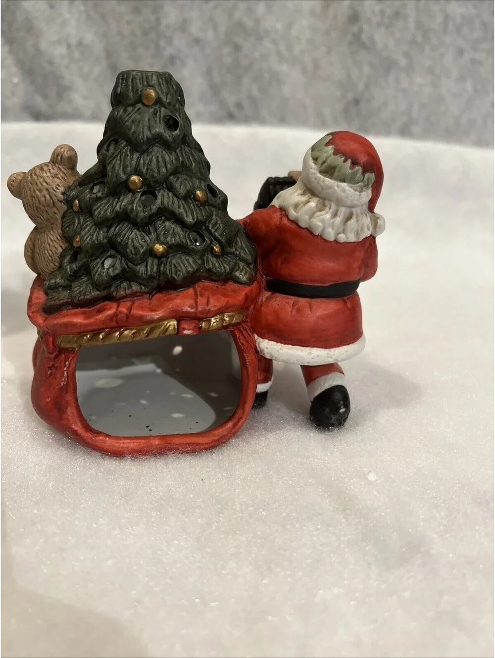 PartyLite #PO554 Santa With Toys Tealight Candle Holder - Picture 4 of 6